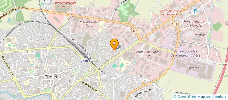 localisation de l'entreprise NEXO à CHOLET