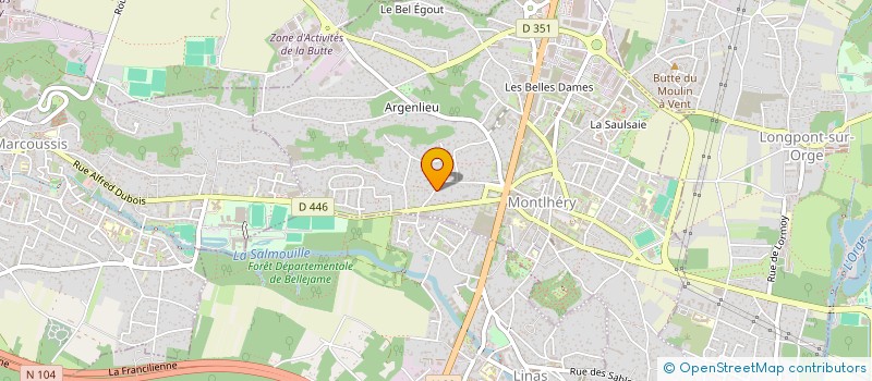 localisation de l'entreprise NEXO  MONTLHERY