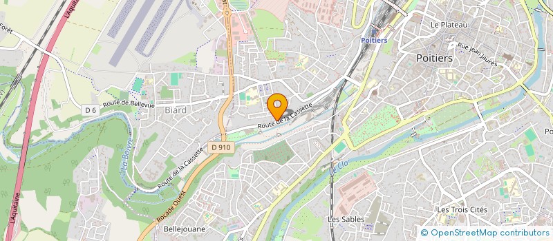 localisation de l'entreprise NEXODE  POITIERS