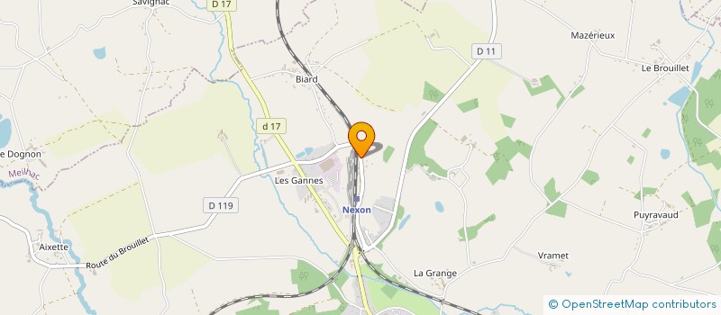 localisation de l'entreprise NEXON ENTRETIEN AUTO  NEXON