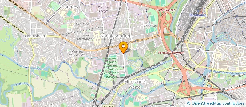 localisation de l'entreprise NEXOR à STRASBOURG