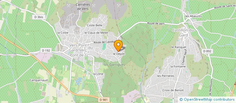 localisation de l'entreprise NEXORA  VERS-PONT-DU-GARD