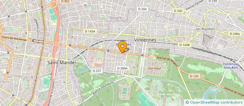 localisation de l'entreprise NEXT ADVANCE à VINCENNES
