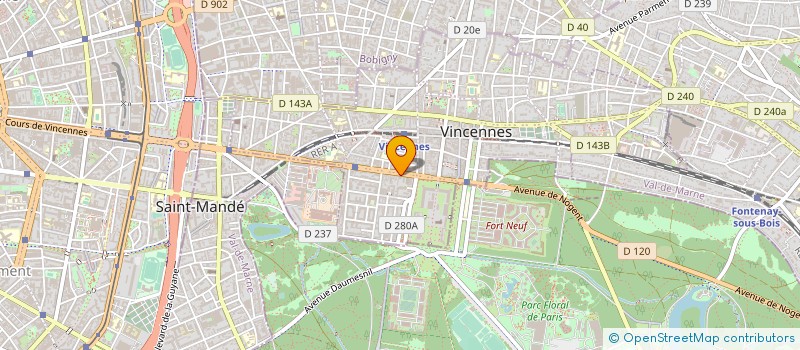 localisation de l'entreprise NEXT FORMATION à VINCENNES