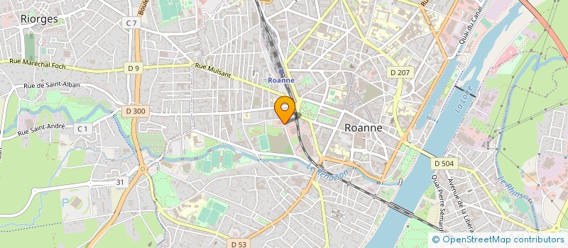 localisation de l'entreprise NEXT FRANCE à ROANNE