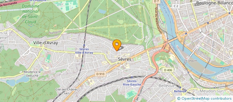 localisation de l'entreprise NEXT HEXAGONE  SEVRES
