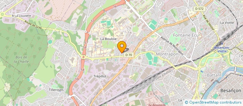 localisation de l'entreprise NEXT LEVEL JIU JITSU BESANCON  BESANCON