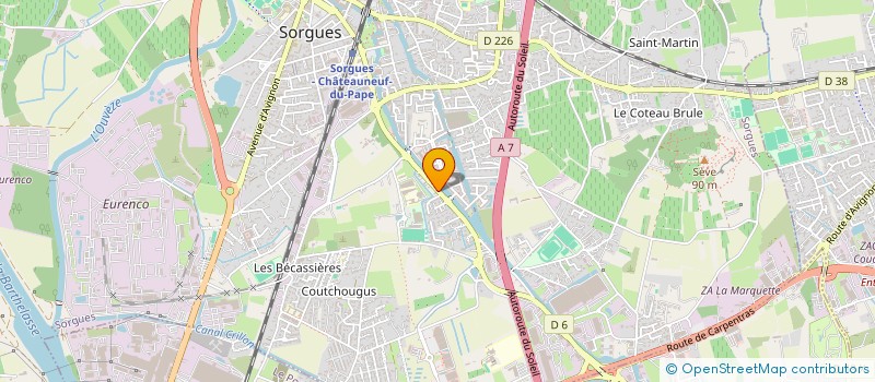 localisation de l'entreprise NEXT RENOVATION à SORGUES