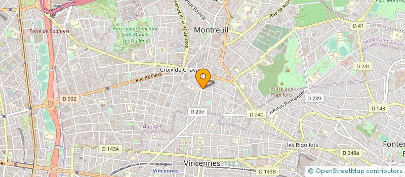 localisation de l'entreprise NEXT STATION  MONTREUIL