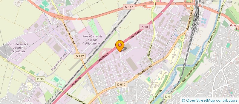 localisation de l'entreprise NEXTALIM  POITIERS