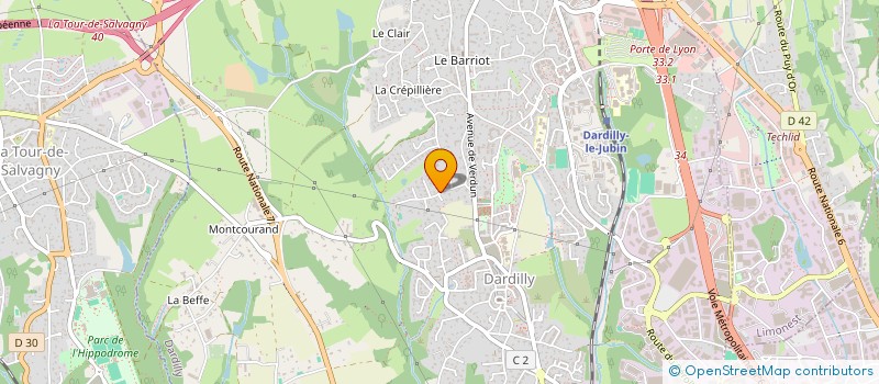 localisation de l'entreprise NEXTAO à DARDILLY