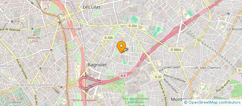 localisation de l'entreprise NEXTAPP à BAGNOLET