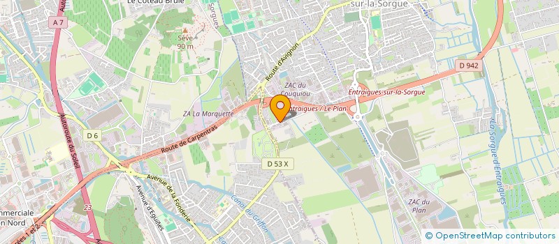 localisation de l'entreprise NEXTBOARD  ENTRAIGUES-SUR-LA-SORGUE