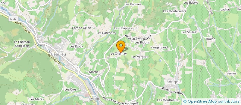 localisation de l'entreprise NEXTEND  BELLEVILLE-EN-BEAUJOLAIS