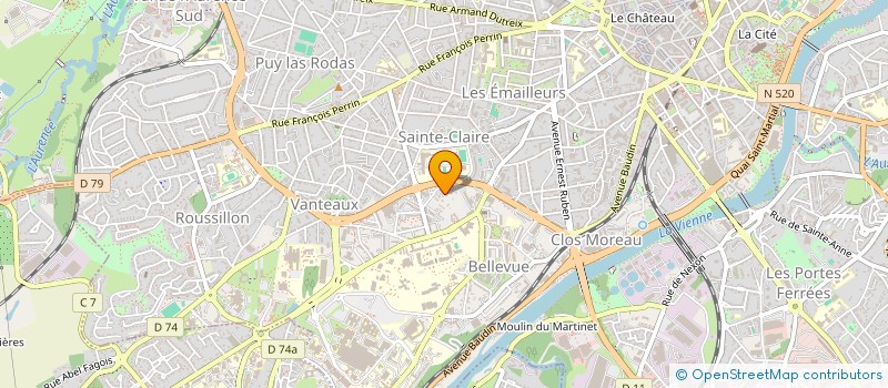 localisation de l'entreprise NEXTEP à LIMOGES