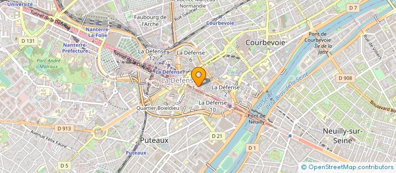 localisation de l'entreprise NEXTHINK FRANCE SARL à COURBEVOIE