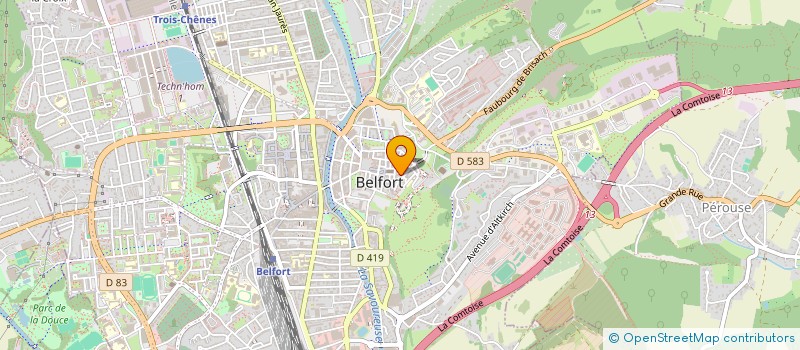 localisation de l'entreprise NEXTIA SOLUTIONS à BELFORT