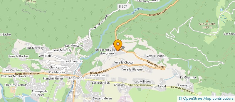 localisation de l'entreprise NEXTIMMO  TANINGES