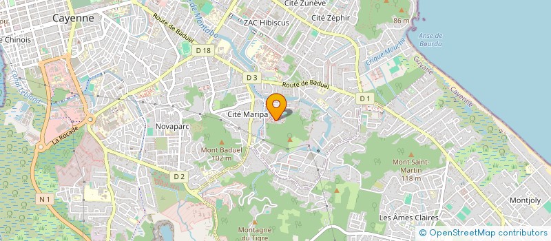 localisation de l'entreprise NEXTMODUL  CAYENNE