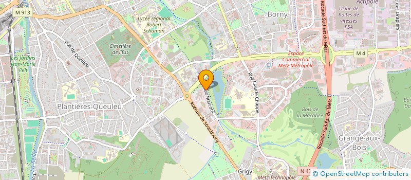 localisation de l'entreprise NEXTONE  METZ