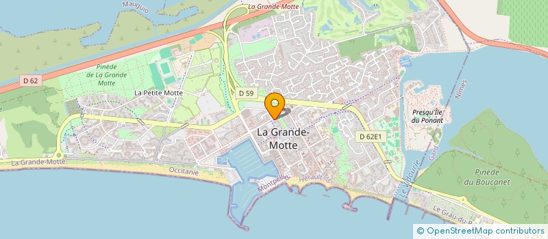 localisation de l'entreprise NEXTPRO à LA GRANDE-MOTTE