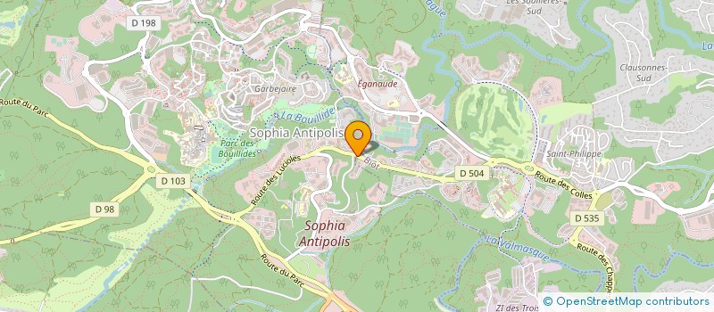localisation de l'entreprise NEXTSOURCIA à VALBONNE