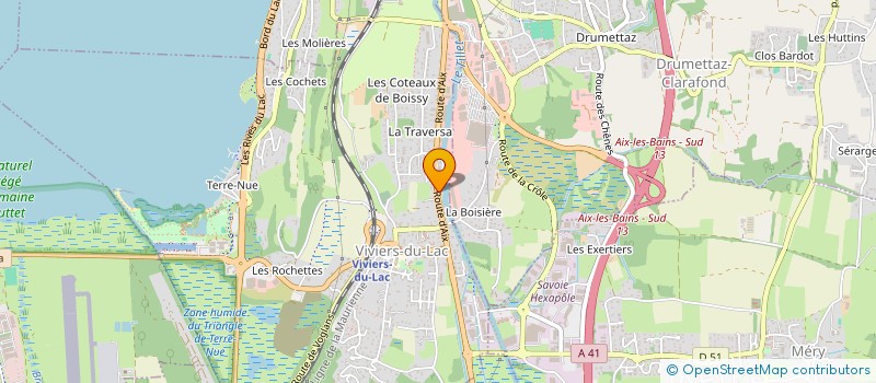 localisation de l'entreprise NEXTTIME TV à VIVIERS-DU-LAC