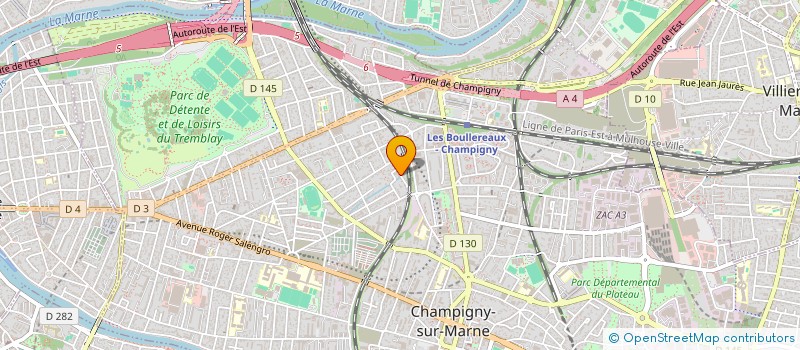 localisation de l'entreprise NEXTVIZMAP à CHAMPIGNY-SUR-MARNE