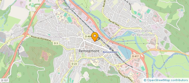 localisation de l'entreprise NEXU  REMIREMONT