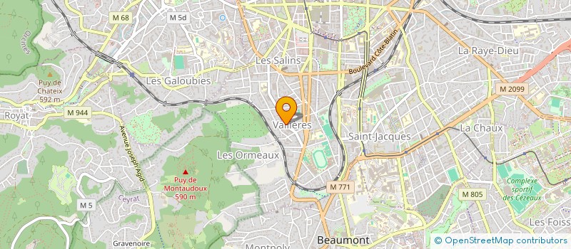 localisation de l'entreprise NEXUP.CARE  CLERMONT-FERRAND