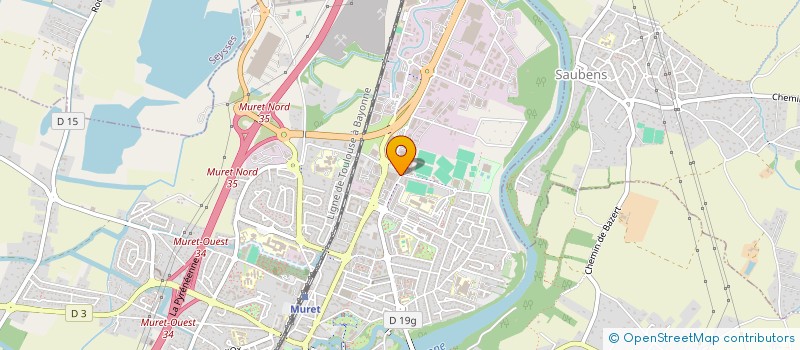 localisation de l'entreprise NEXUS  MURET