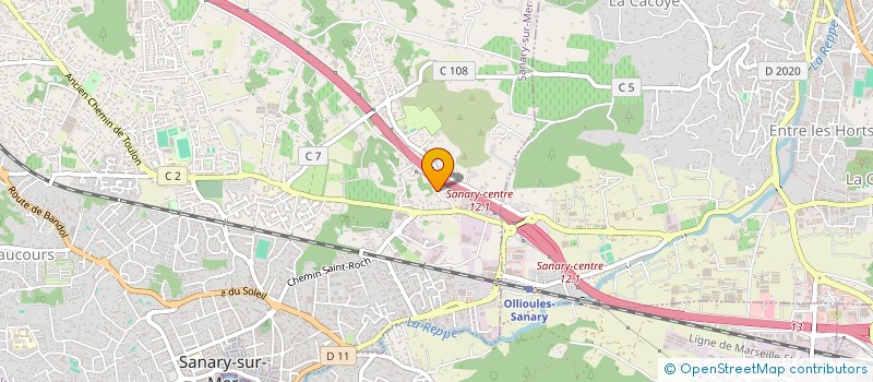 localisation de l'entreprise NEXUS  SANARY-SUR-MER