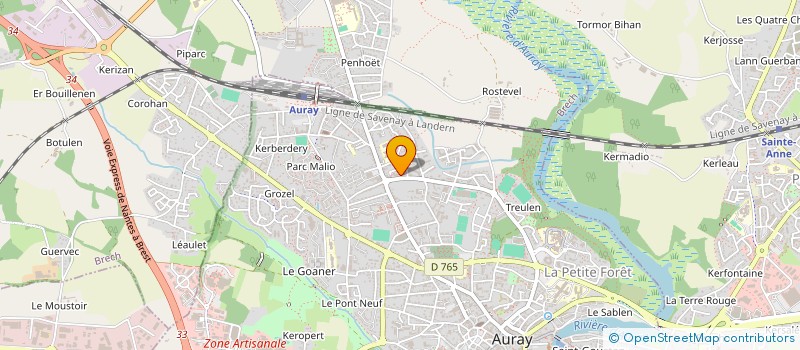 localisation de l'entreprise NEXUS à AURAY