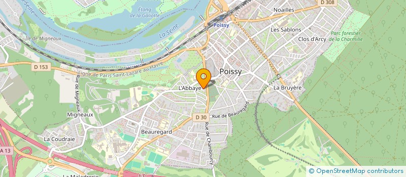 localisation de l'entreprise NEXUS CHANGE  POISSY