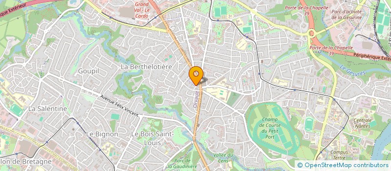 localisation de l'entreprise NEXUS CONSEIL AUDIT & STRATEGIE à ORVAULT