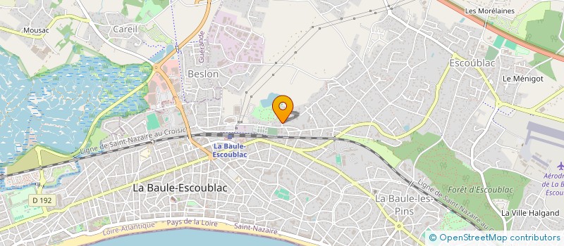 localisation de l'entreprise NEXUS ENVIRONNEMENT à LA BAULE-ESCOUBLAC