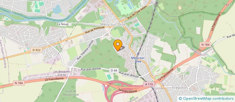 localisation de l'entreprise NEXUS FINANCE  MERY-SUR-OISE