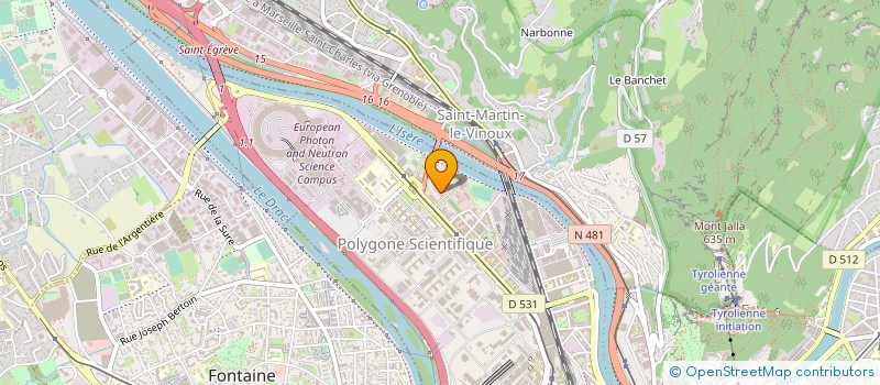 localisation de l'entreprise NEXUS/FRANCE à GRENOBLE