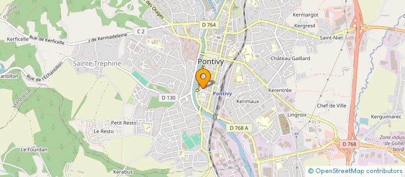 localisation de l'entreprise NEXUS GBJP  PONTIVY