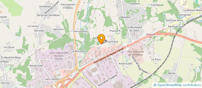 localisation de l'entreprise NEXUS IMMOBILIER  CAUDAN