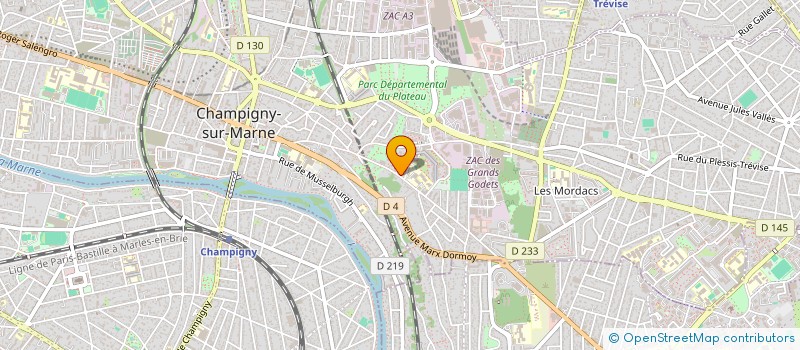 localisation de l'entreprise NEXUS TRAINING CENTER  CHAMPIGNY-SUR-MARNE