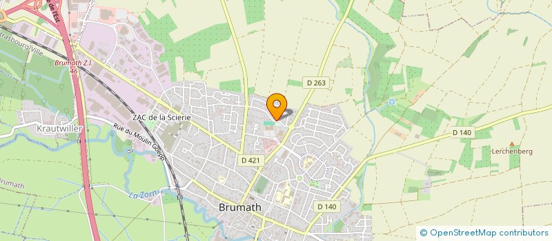 localisation de l'entreprise NEXVISIT  BRUMATH