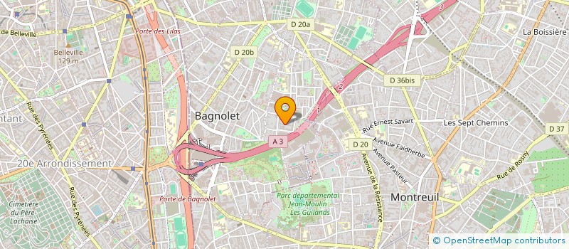 localisation de l'entreprise NEXXAN MEDIA à BAGNOLET