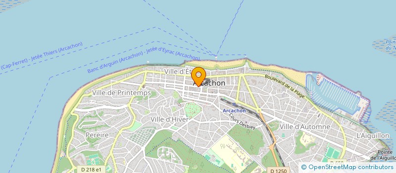 localisation de l'entreprise NEXXT à ARCACHON