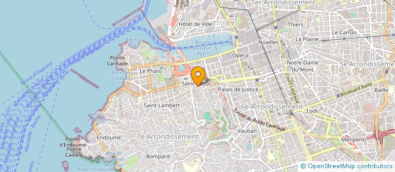 localisation de l'entreprise NEXYLOG à MARSEILLE