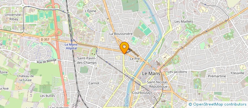 localisation de l'entreprise NEXYMO à LE MANS