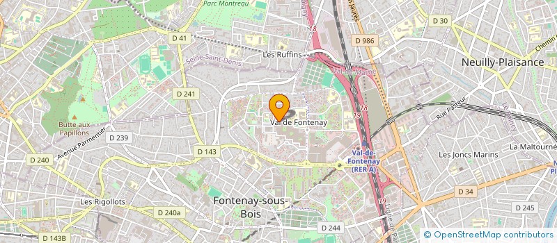 localisation de l'entreprise NEY DISTRIBUTION à FONTENAY-SOUS-BOIS