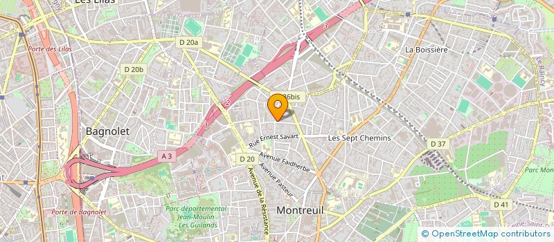 localisation de l'entreprise NEYADE  MONTREUIL