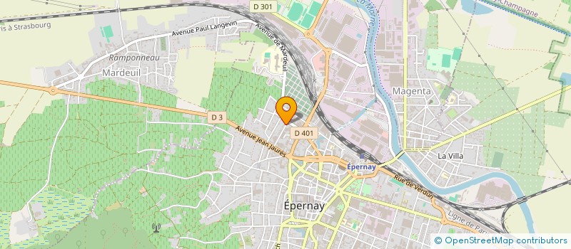 localisation de l'entreprise NEYER G.L.H. à EPERNAY