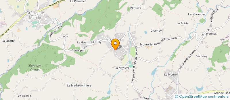 localisation de l'entreprise NEYLIERE AVENIR  POMEYS